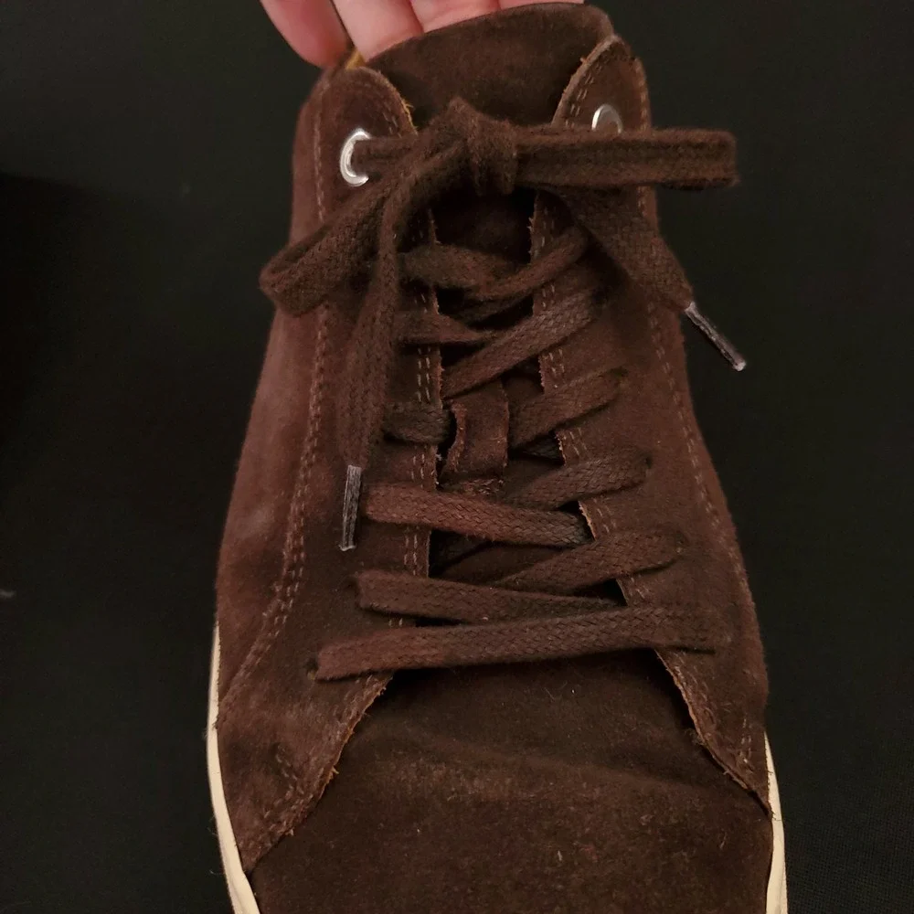 Suitsupply Shoes Men's Low Top Leather Sneakers Brown Luxury Brand Casual SIze 8